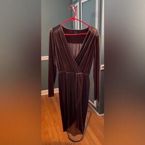 G/FORE Chocolate Long Sleeve Dress